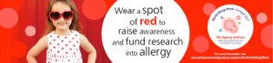 Wear a spot of red for World Allergy Week